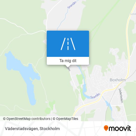 Väderstadsvägen karta