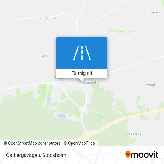 Östbergavägen karta