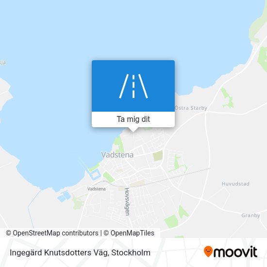 Ingegärd Knutsdotters Väg karta