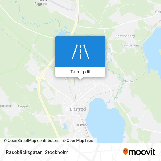 Råsebäcksgatan karta