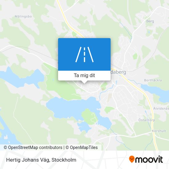 Hertig Johans Väg karta