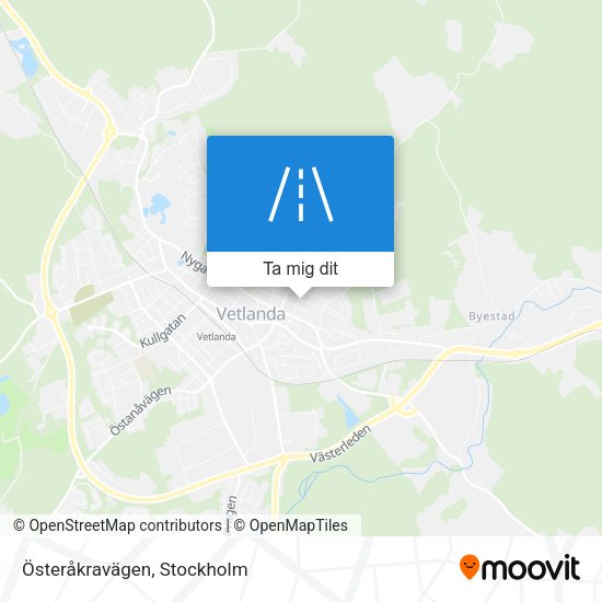 Österåkravägen karta