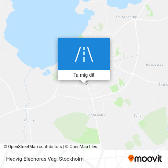 Hedvig Eleonoras Väg karta