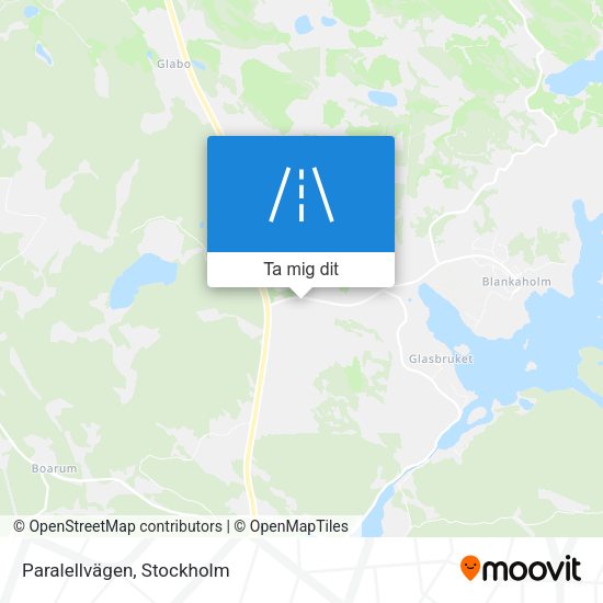 Paralellvägen karta