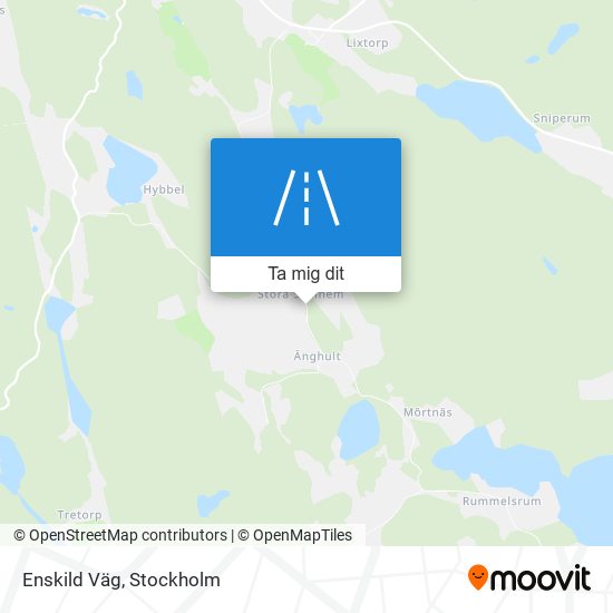 Enskild Väg karta