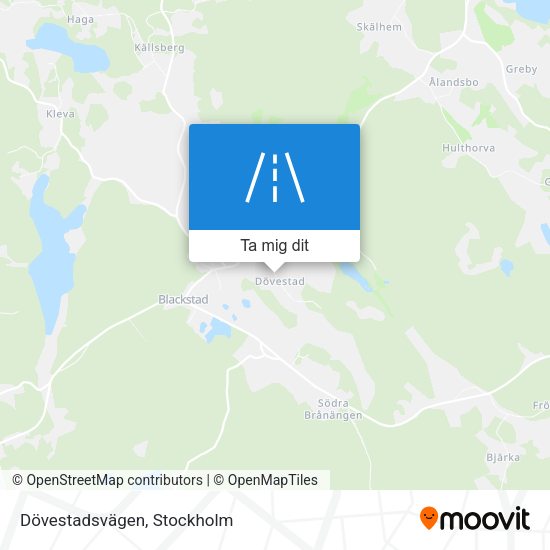 Dövestadsvägen karta