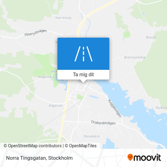 Norra Tingsgatan karta
