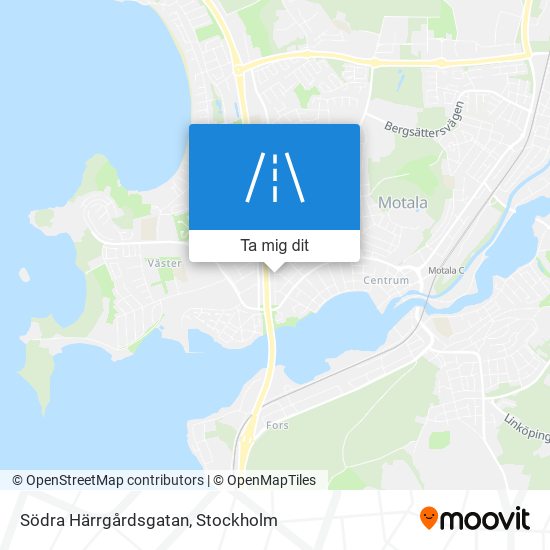 Södra Härrgårdsgatan karta