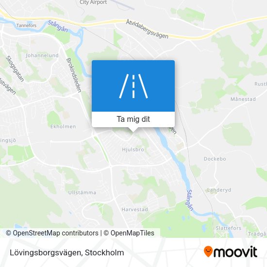 Lövingsborgsvägen karta