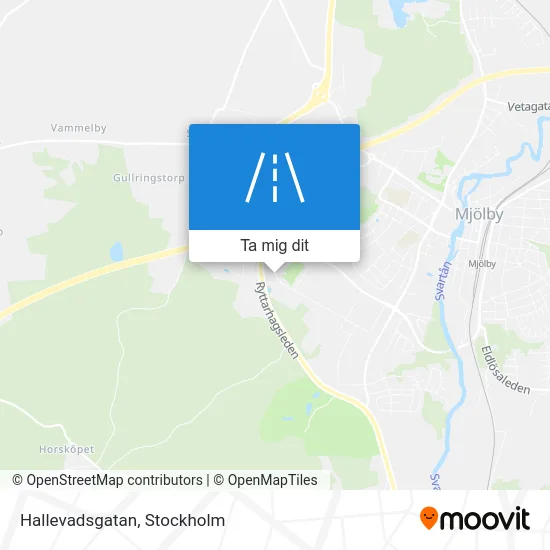 Hallevadsgatan karta