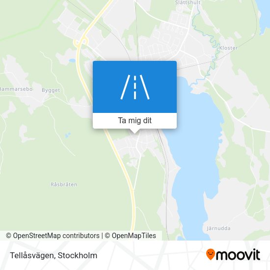 Tellåsvägen karta