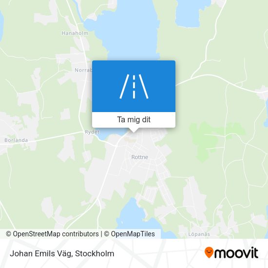Johan Emils Väg karta
