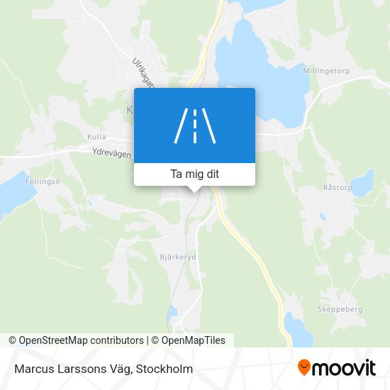 Marcus Larssons Väg karta