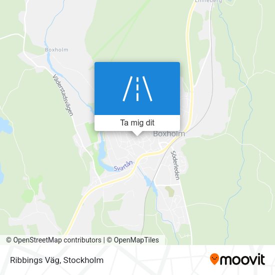 Ribbings Väg karta
