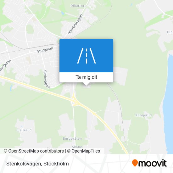 Stenkolsvägen karta