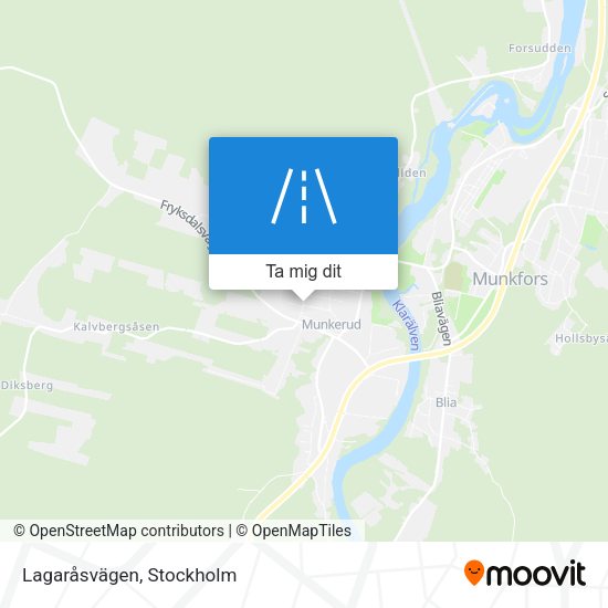 Lagaråsvägen karta