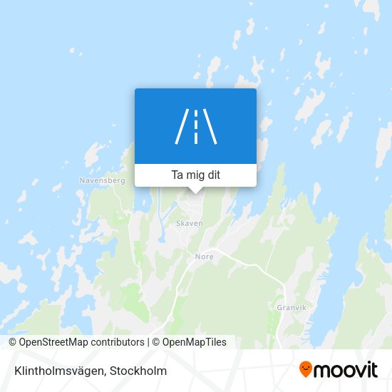 Klintholmsvägen karta