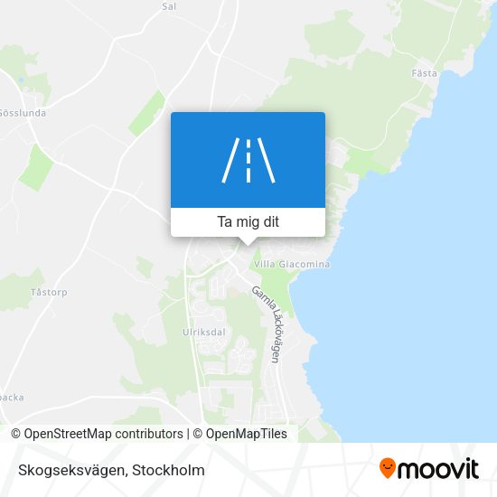 Skogseksvägen karta