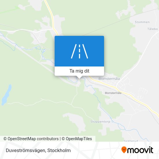 Duveströmsvägen karta