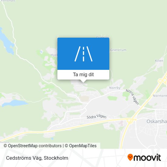 Cedströms Väg karta