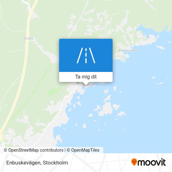 Enbuskevägen karta