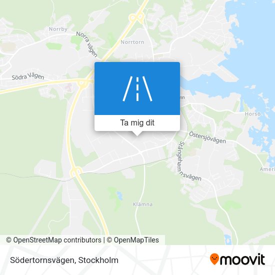 Södertornsvägen karta