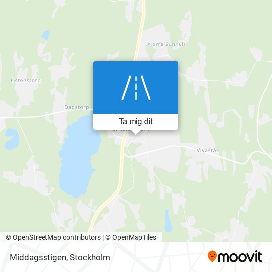 Middagsstigen karta