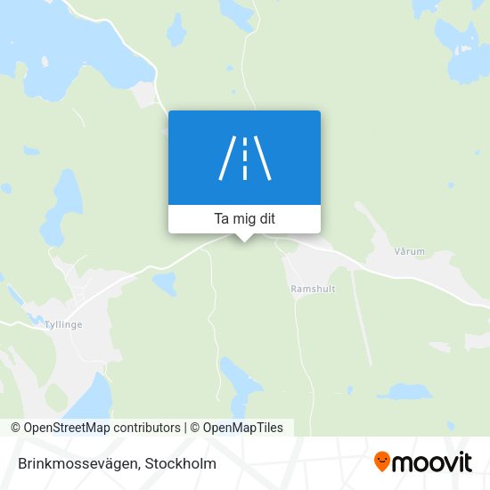 Brinkmossevägen karta