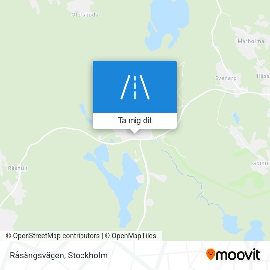 Råsängsvägen karta