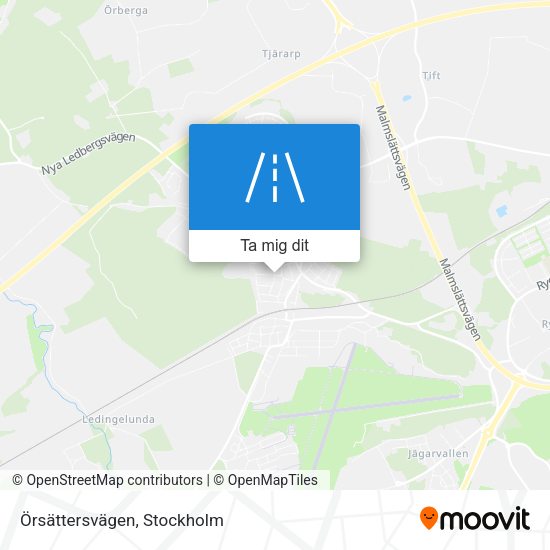 Örsättersvägen karta