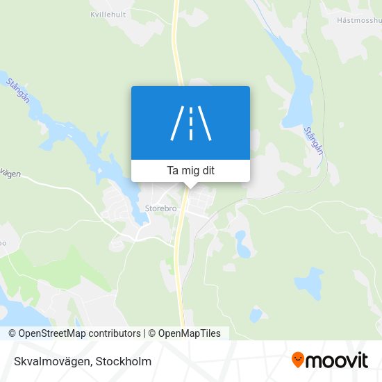 Skvalmovägen karta