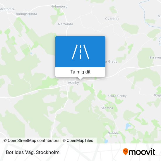 Botildes Väg karta