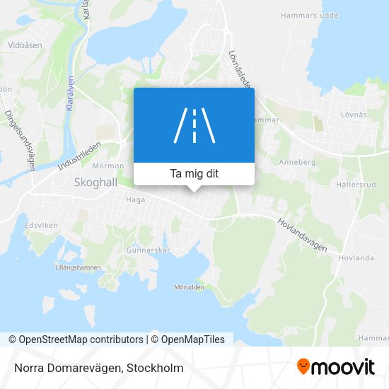 Norra Domarevägen karta
