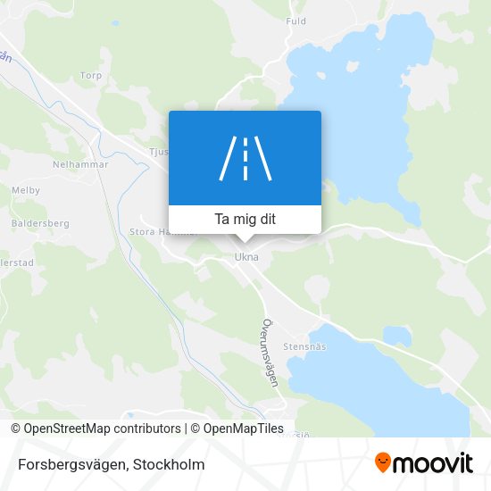 Forsbergsvägen karta