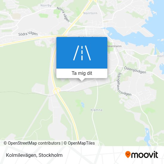 Kolmilevägen karta