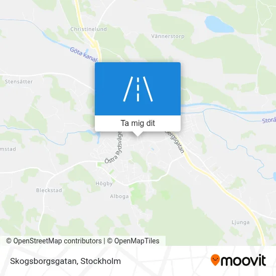 Skogsborgsgatan karta