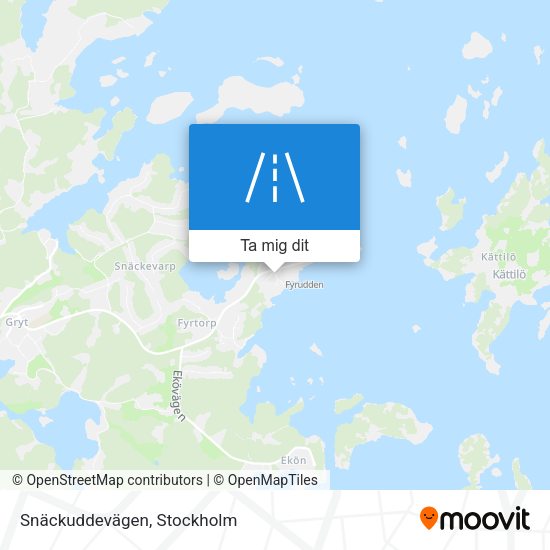 Snäckuddevägen karta