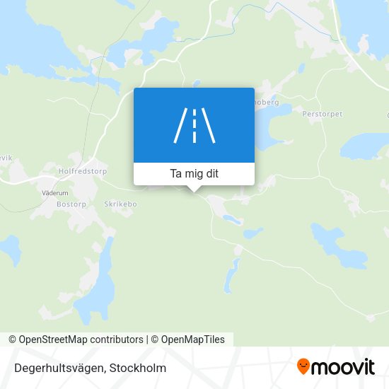 Degerhultsvägen karta