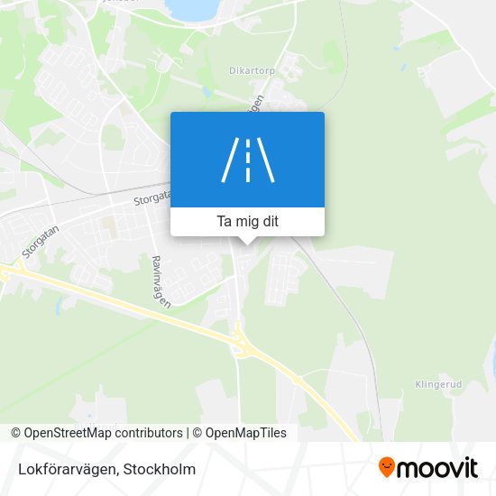 Lokförarvägen karta