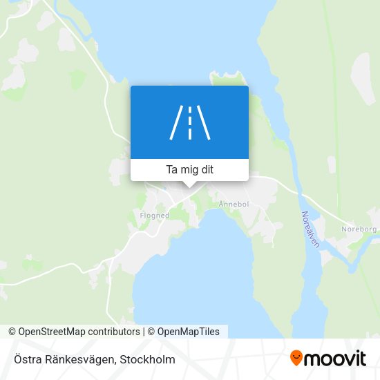 Östra Ränkesvägen karta