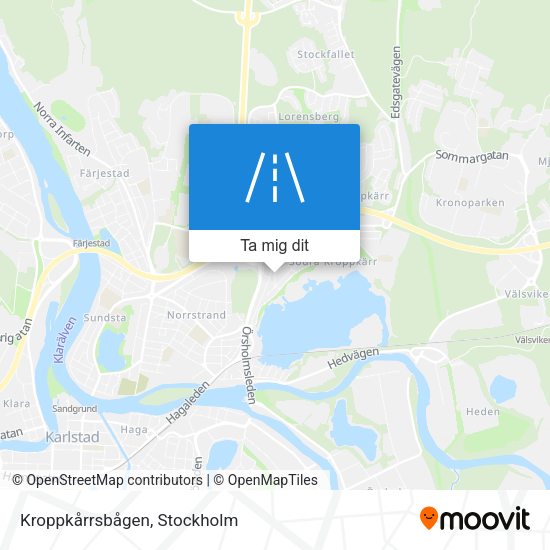 Kroppkårrsbågen karta