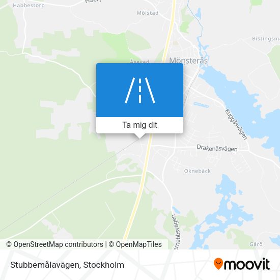 Stubbemålavägen karta