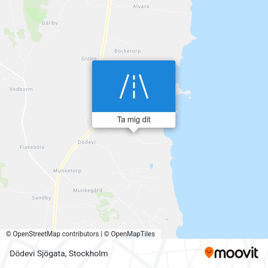 Dödevi Sjögata karta