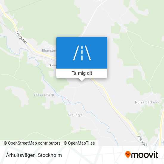 Århultsvägen karta