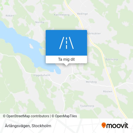 Ärlångsvägen karta