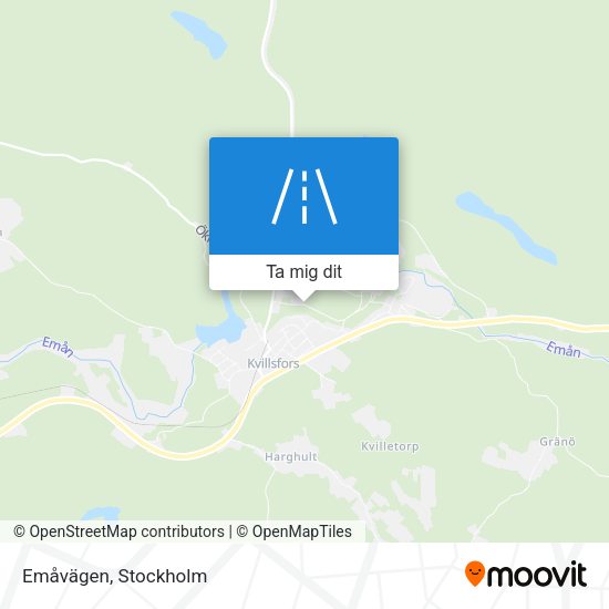 Emåvägen karta