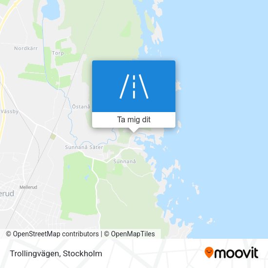 Trollingvägen karta