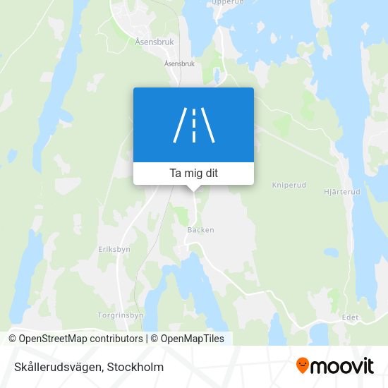 Skållerudsvägen karta