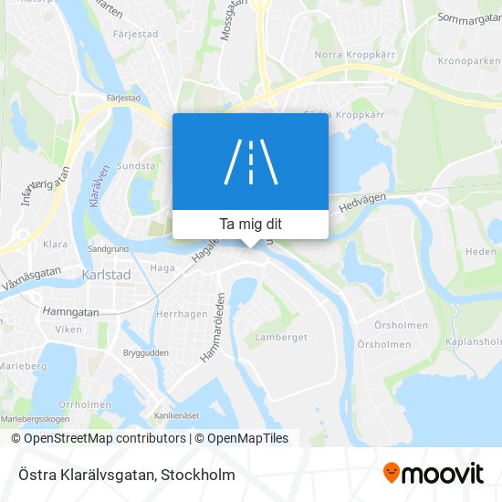 Östra Klarälvsgatan karta