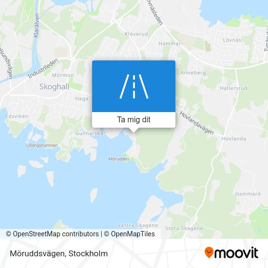 Möruddsvägen karta
